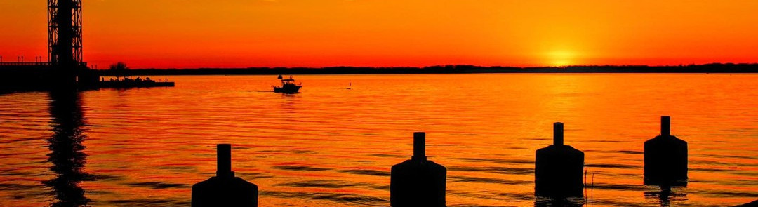 Tower Sunset lake erie photo