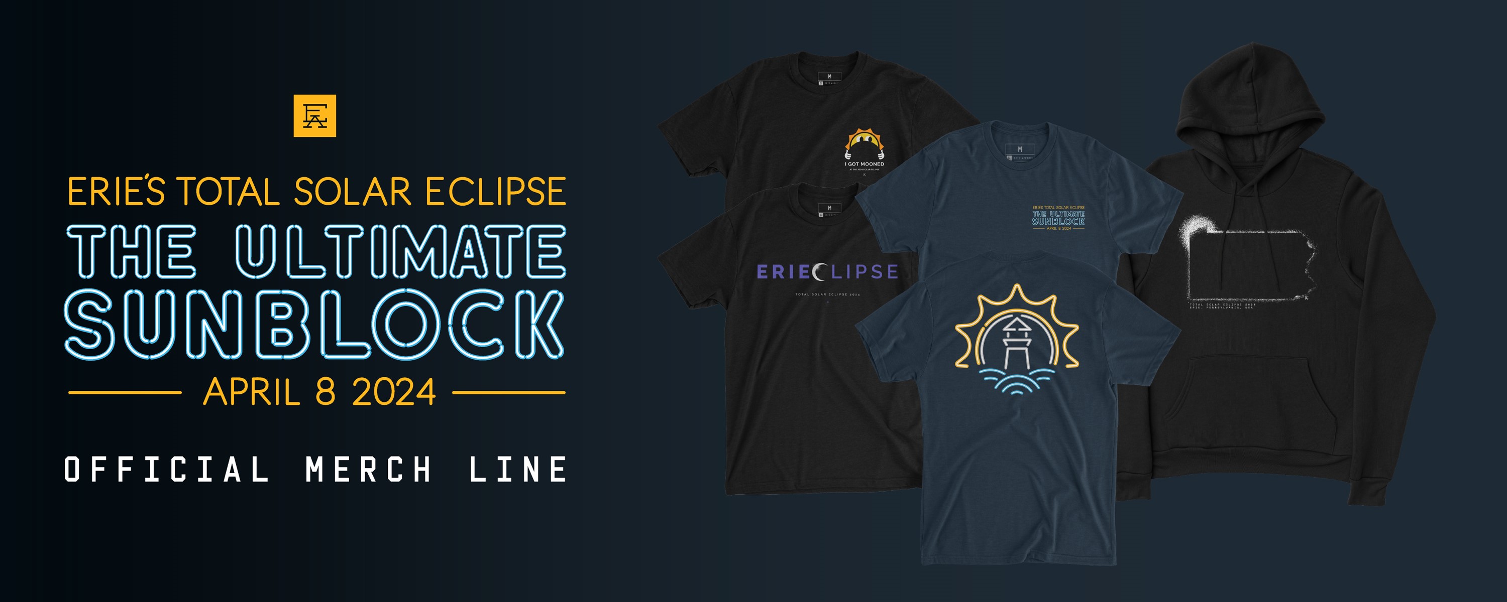 Erie Apparel Official Merch Line Banner